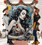 guitarGuitar Is a Small Piano Sherpa Blanket  Is A Small Piano Sherpa Blanket - Beyond T-shirts